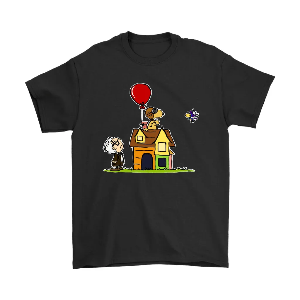 Up Up And Away Mashup Snoopy Unisex T-Shirt, Hoodie, Sweatshirt