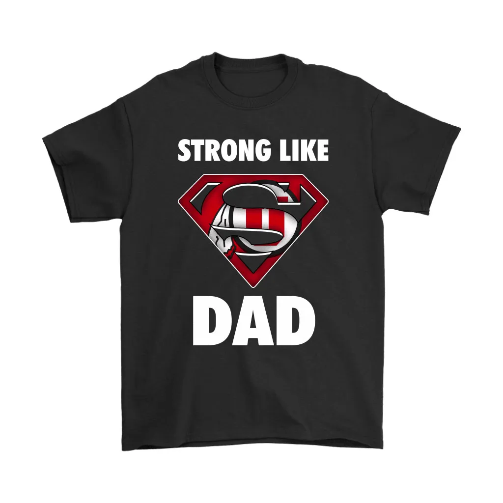 Utah Utes Strong Like Dad Superman Ncaa Unisex T-Shirt, Hoodie, Sweatshirt