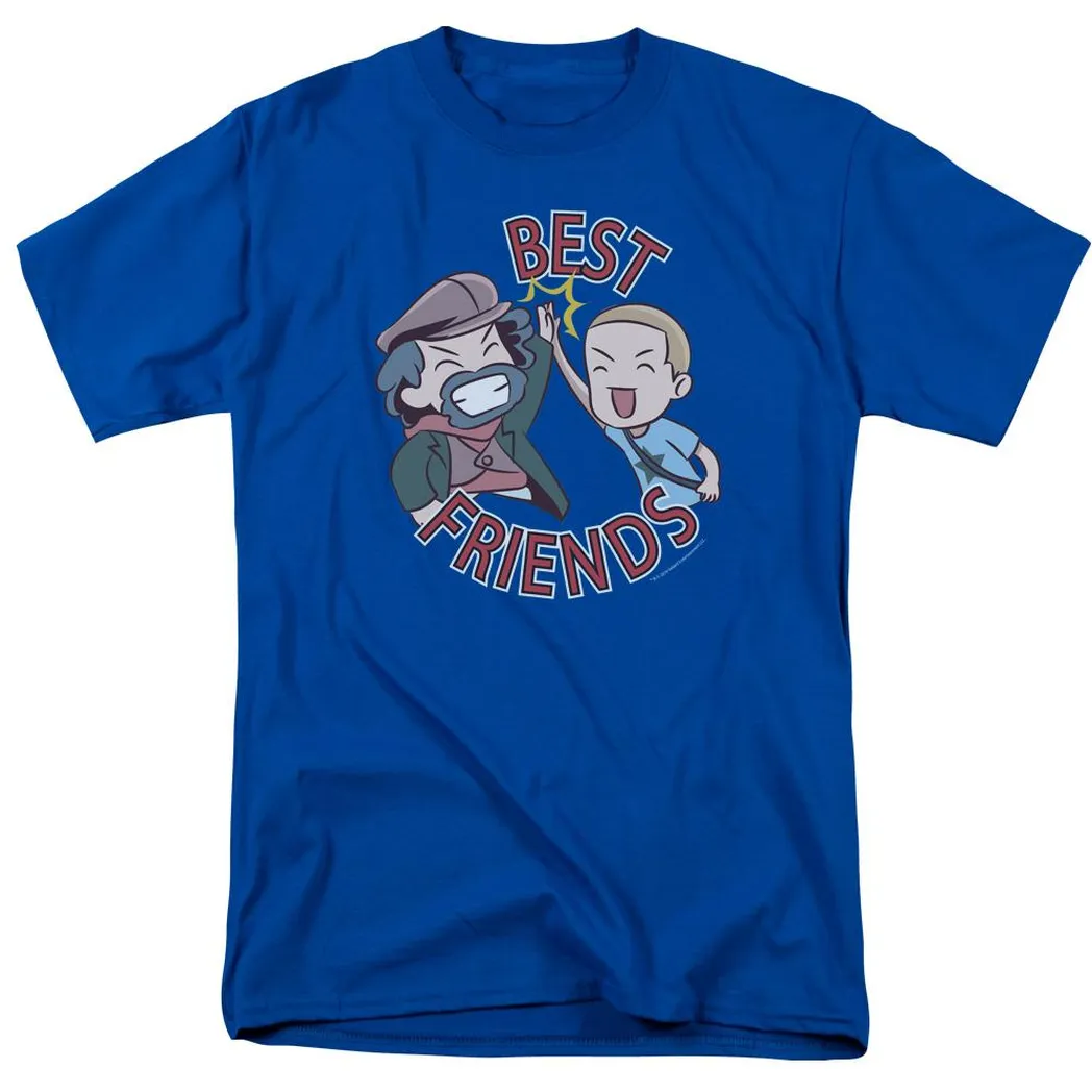 Valiant Comics Archer and Armstrong Best Friends Emoji Mens T Shirt Royal Blue