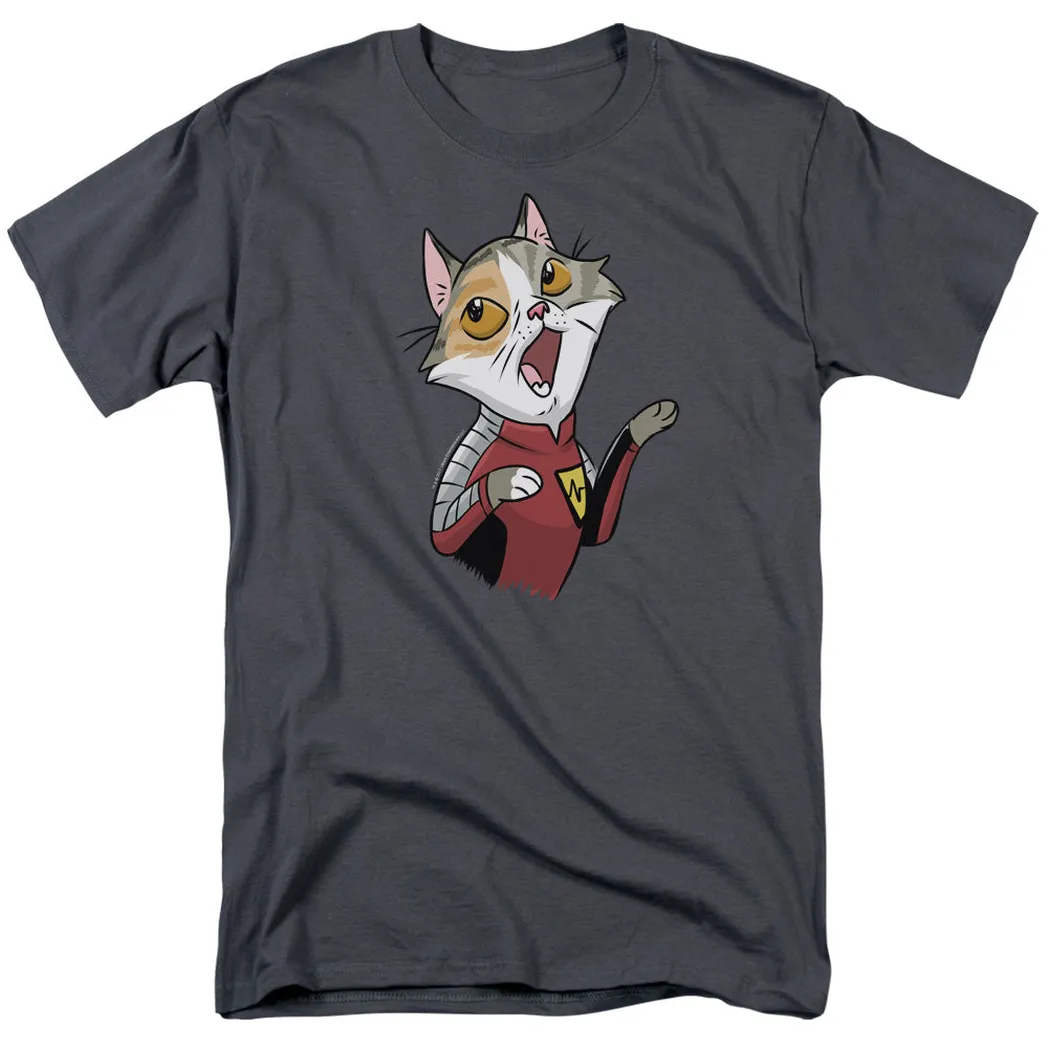 Valiant Comics Hard Corps Cat Cosplay Mens T Shirt Charcoal