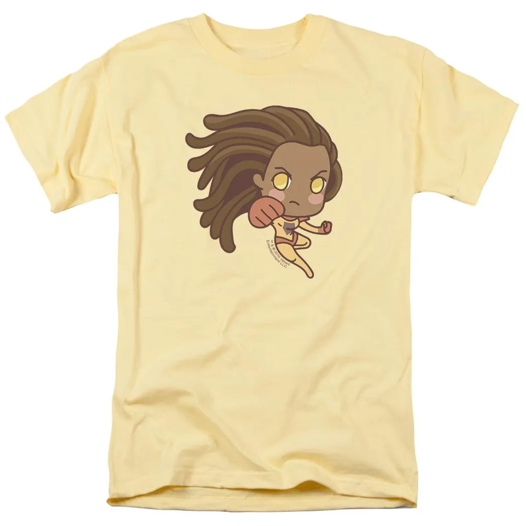 Valiant Comics Livewire Chibi Mens T Shirt Yellow