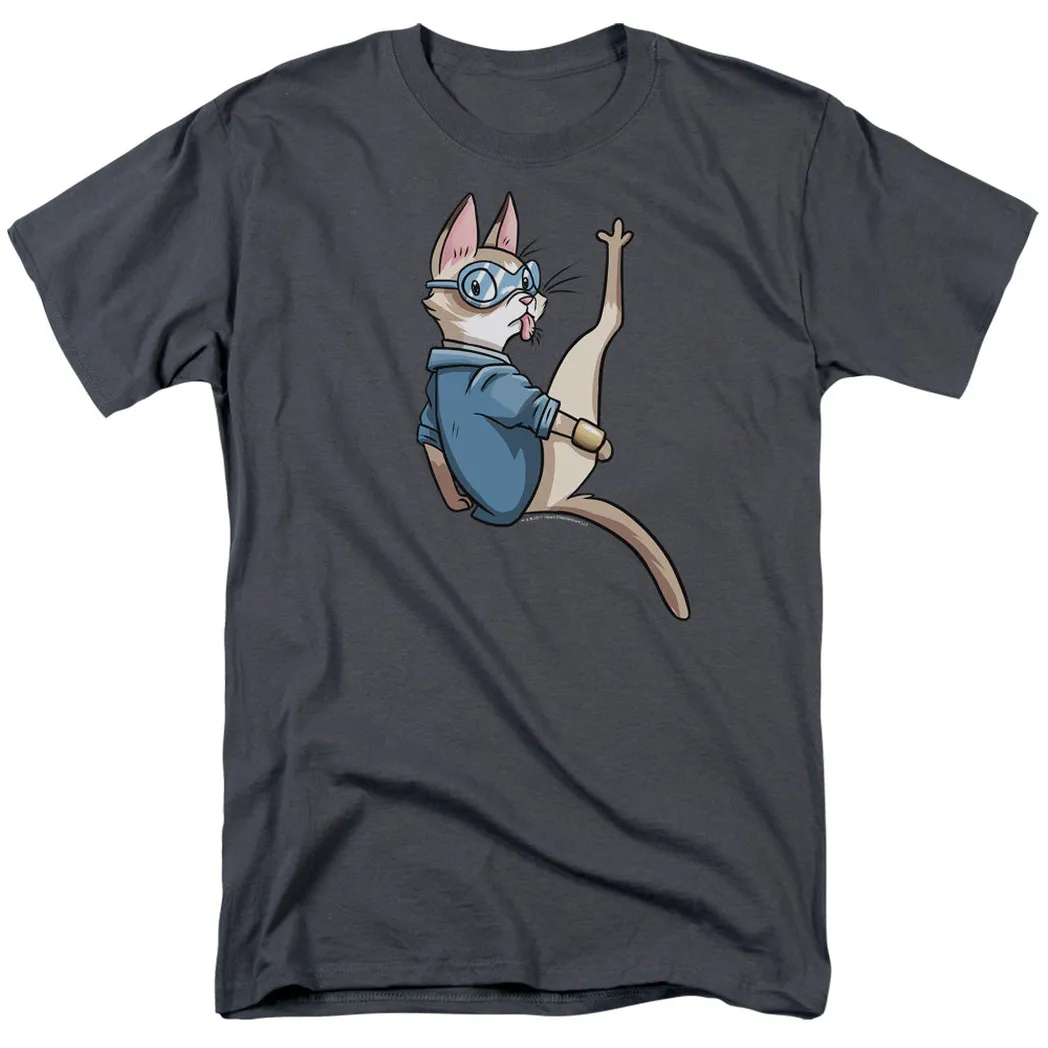 Valiant Comics Woody Cat Cosplay Mens T Shirt Charcoal