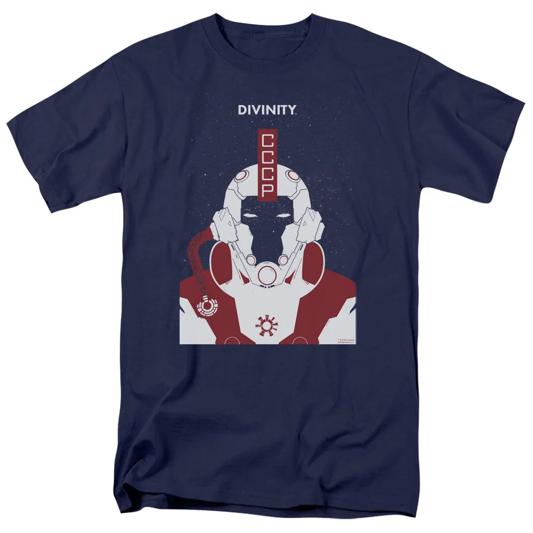 Valiant Divinity Helmet Mens T Shirt Navy Blue