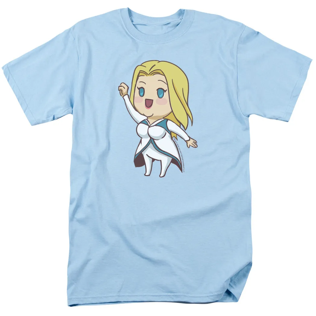 Valiant Faith Chibi Mens T Shirt Light Blue