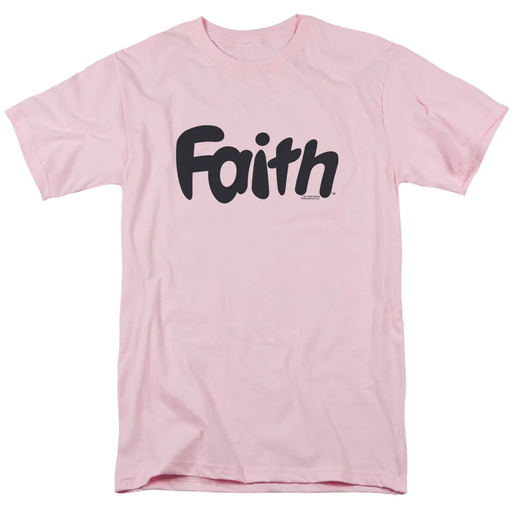 Valiant Faith Logo Mens T Shirt Pink