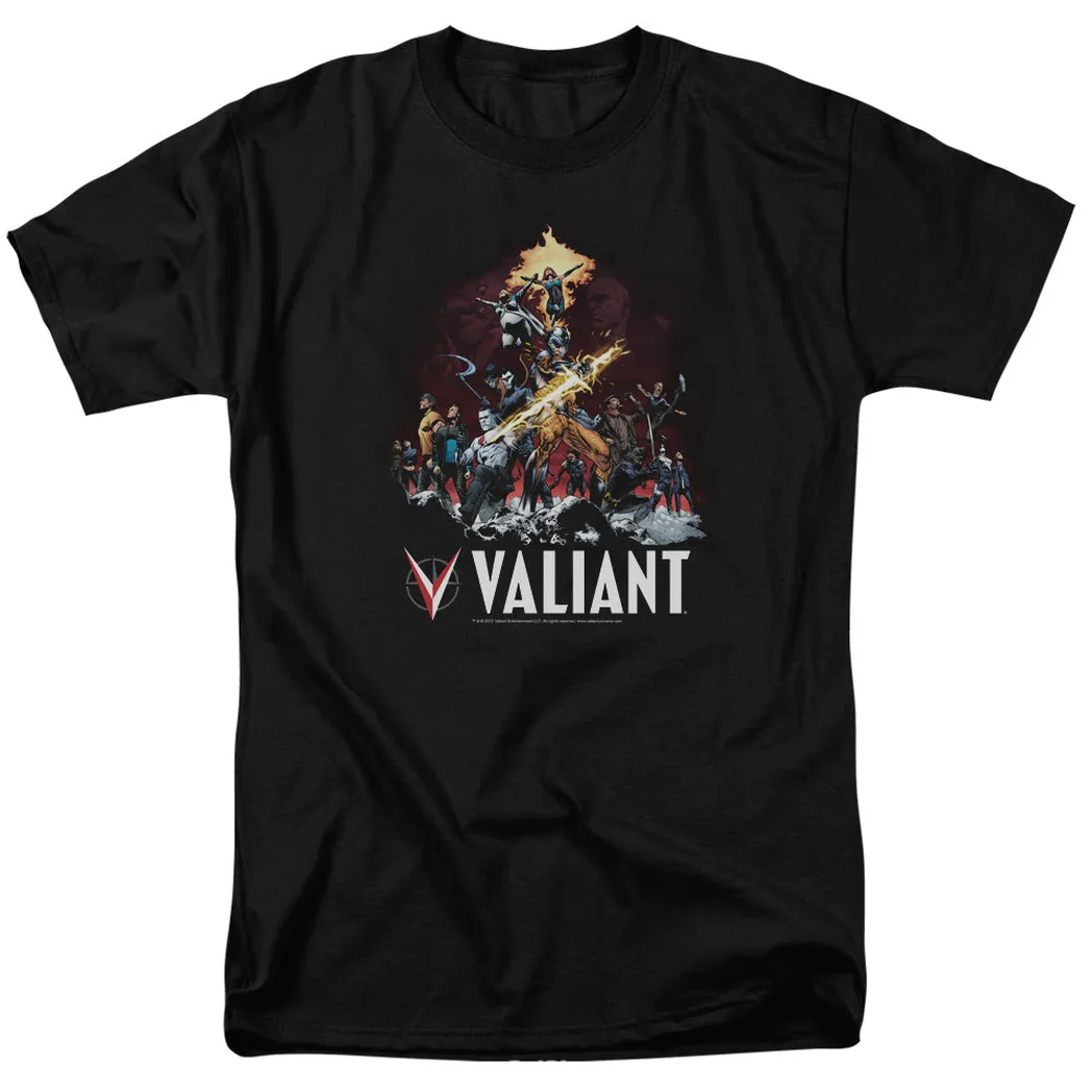 Valiant Fire It Up Mens T Shirt Black