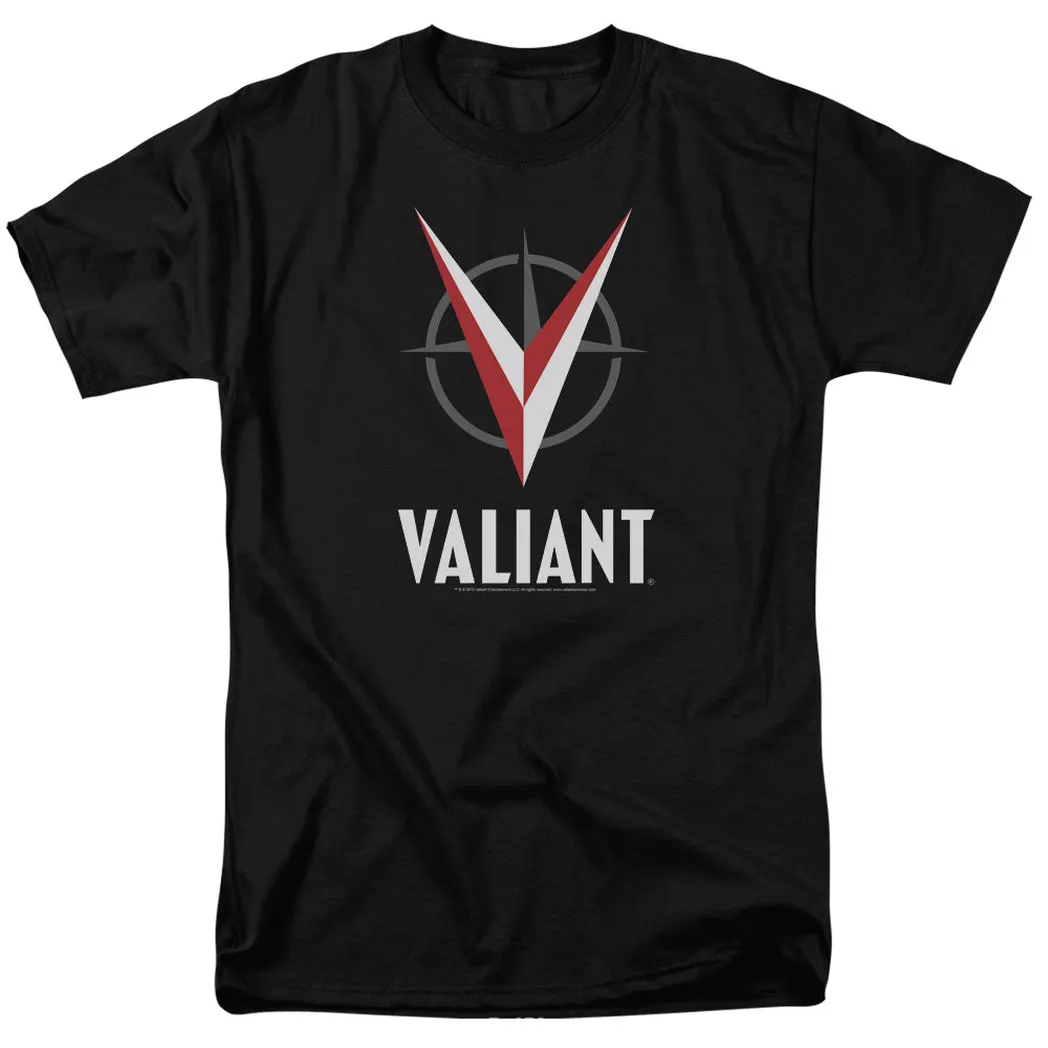 Valiant Logo Mens T Shirt Black