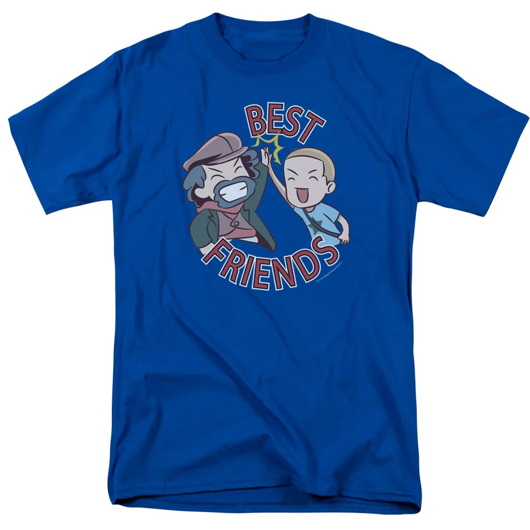 Valiantbest Friends Emoji Mens T Shirt Royal Blue