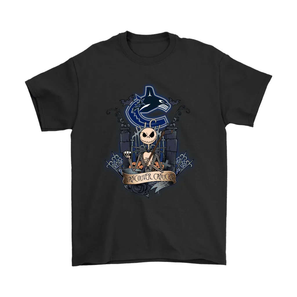 Vancouver Canucks Jack Skellington This Is Halloween Nhl Unisex T-Shirt, Hoodie, Sweatshirt