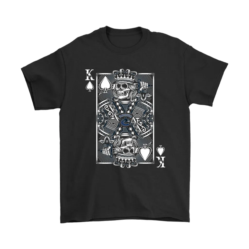 Vancouver Canucks Spade King Of Death Card Nhl Ice Hockey Unisex T-Shirt, Hoodie, Sweatshirt