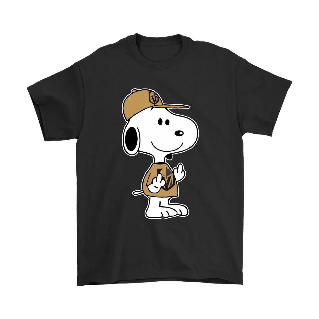 Vegas Golden Knights Snoopy Double Middle Fingers Fck You Nhl Unisex T-Shirt, Hoodie, Sweatshirt