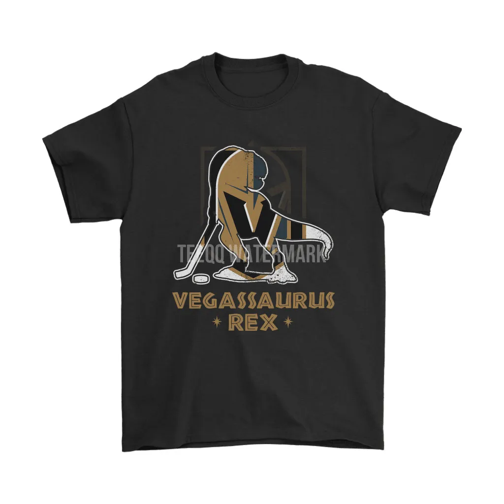 Vegassaurus Rex Vegas Golden Knights T-rex Hockey Unisex T-Shirt, Hoodie, Sweatshirt