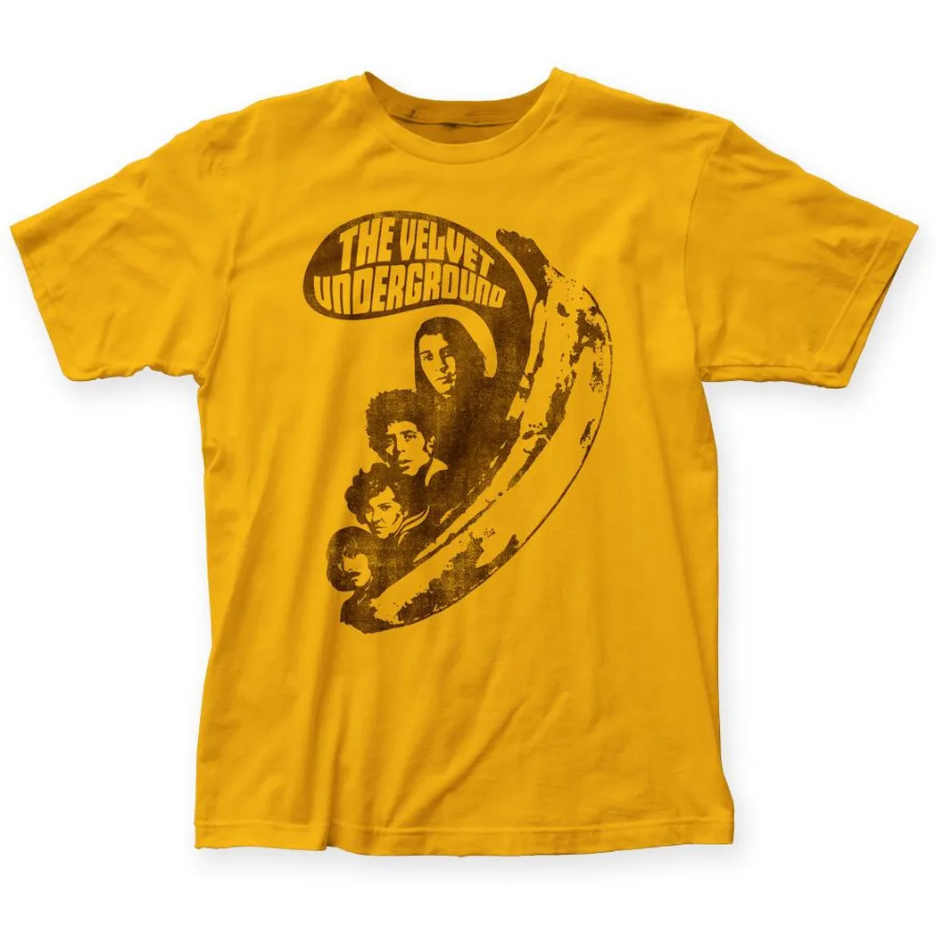 Velvet Underground VU Says Mens T Shirt Gold