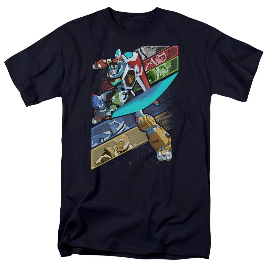 Voltron Crisscross Mens T Shirt Navy Blue