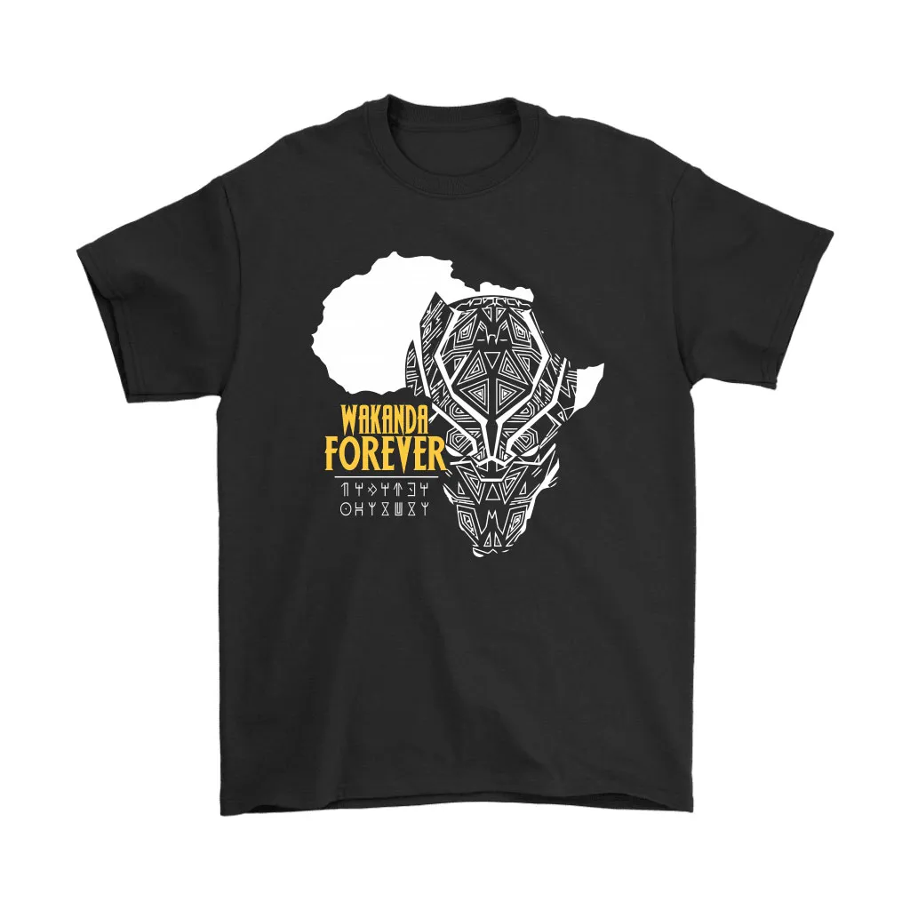 Wakanda Forever Text Image Marvel Black Panther Unisex T-Shirt, Hoodie, Sweatshirt