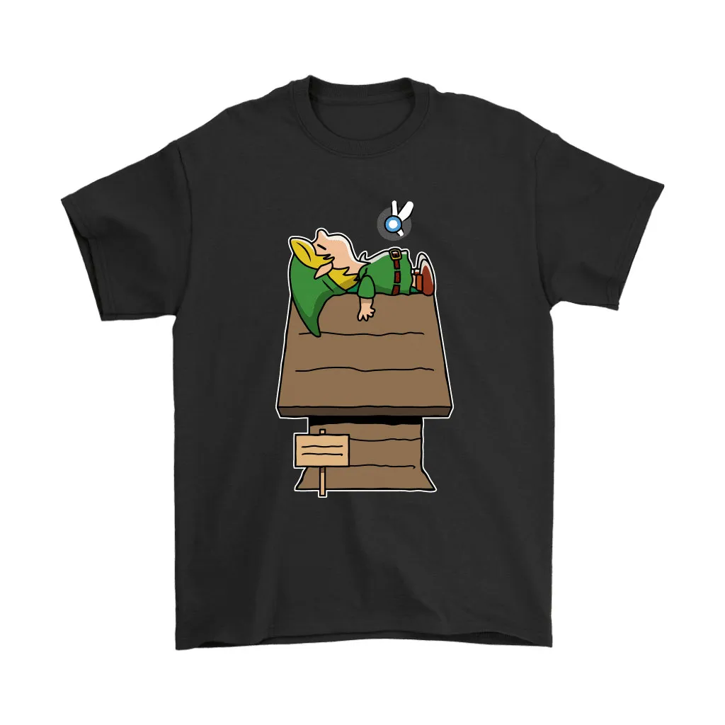 Wake Up Link Zelda Mashup Snoopy Unisex T-Shirt, Hoodie, Sweatshirt