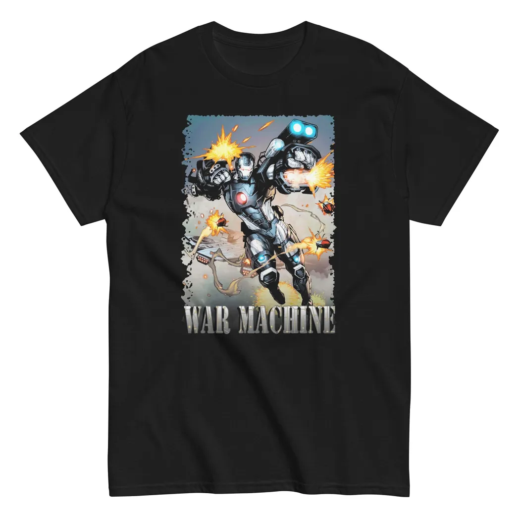 War Machine Animated Mens T-Shirt Black