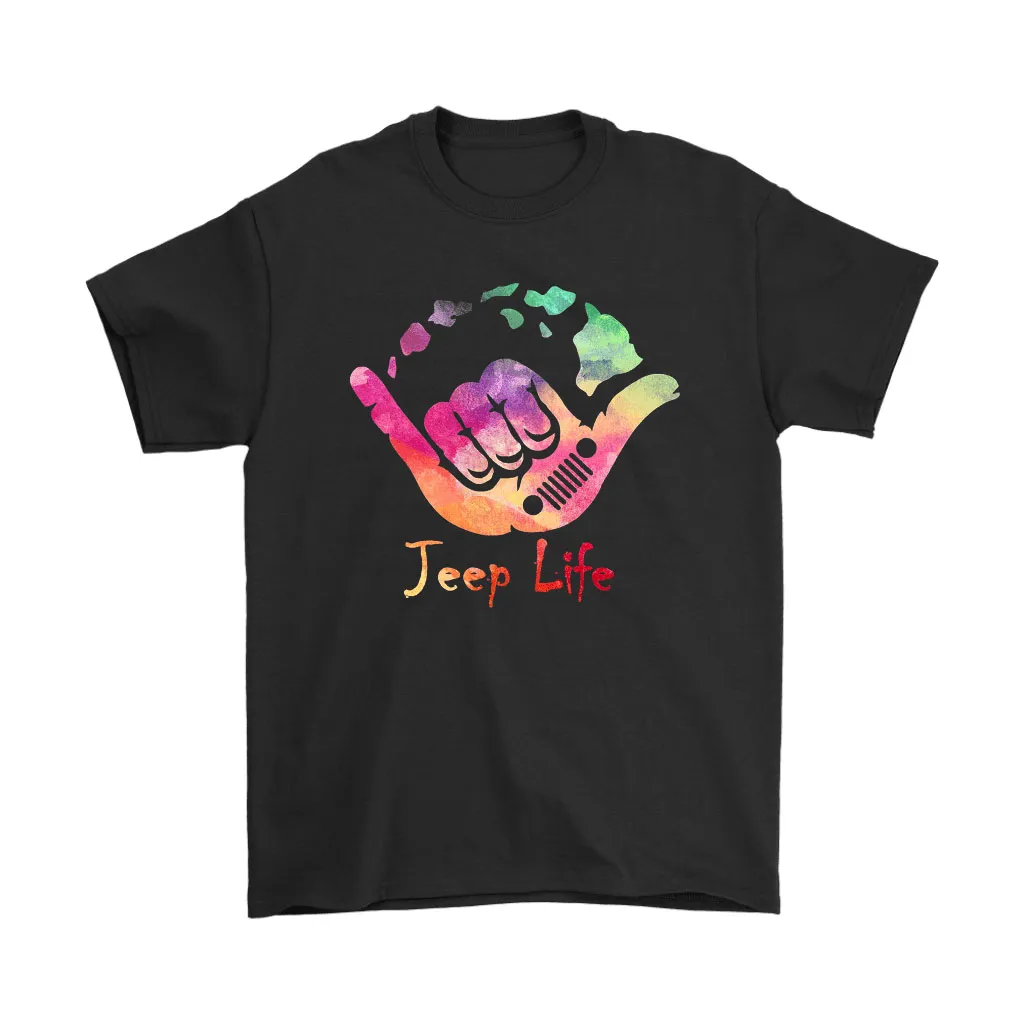 Water Paint Color Jeep Hang Loose Jeep Life Unisex T-Shirt, Hoodie, Sweatshirt