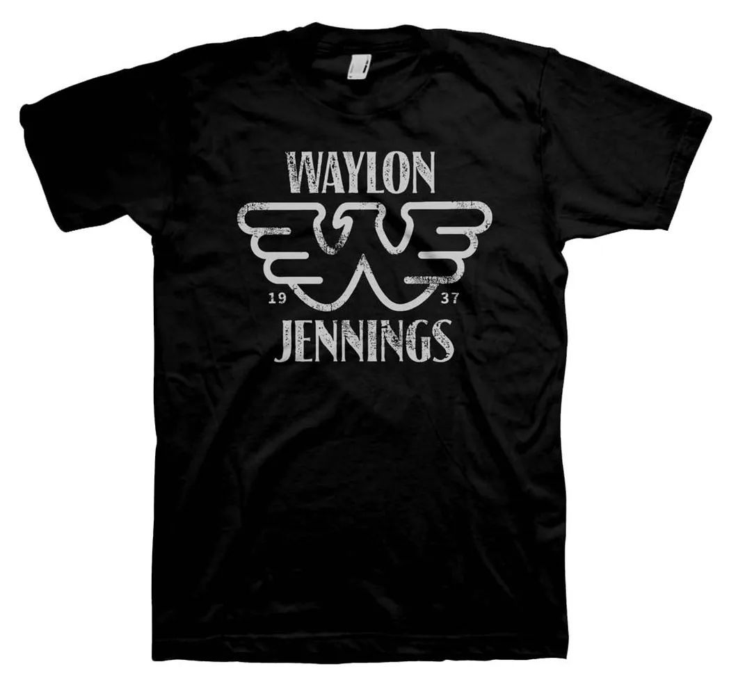 Waylon Jennings Established Mens T Shirt Black