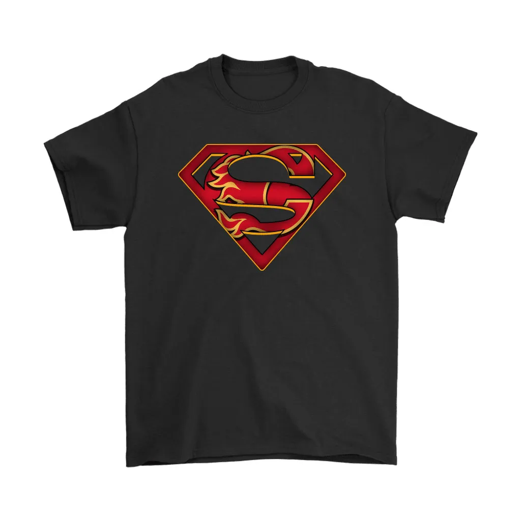 We Are Undefeatable The Calgary Flames X Superman Nhl Unisex T-Shirt, Hoodie, Sweatshirt