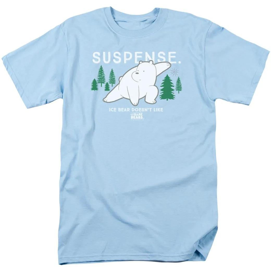 We Bare Bears Suspense Mens T Shirt Light Blue