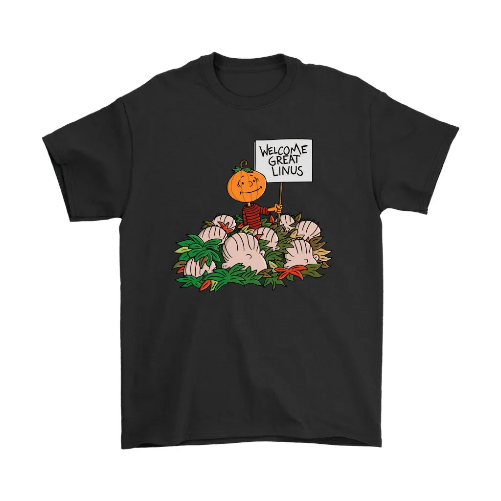 Welcome The Great Linus Trick Or Treat Happy Halloween Snoopy Unisex T-Shirt, Hoodie, Sweatshirt