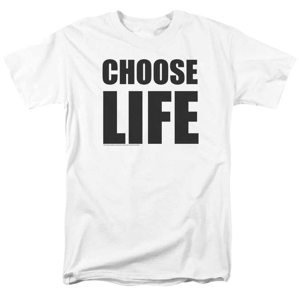 Wham! Choose Life Mens T Shirt White