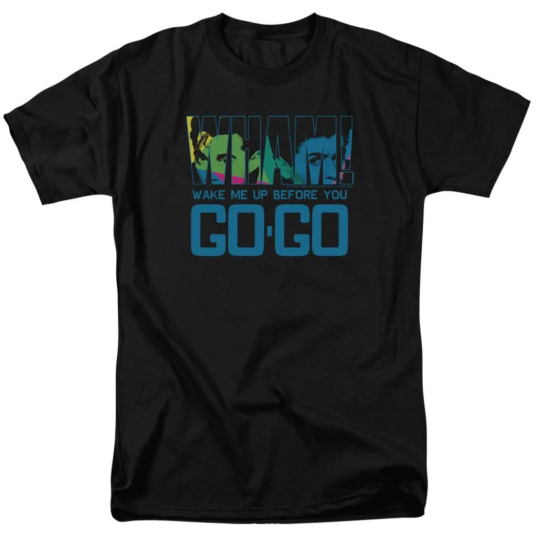 Wham! Wake Me Up Before You Go Go Mens T Shirt Black