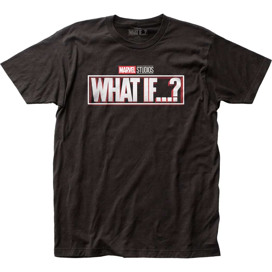 What If?What If Logo Mens T Shirt Black