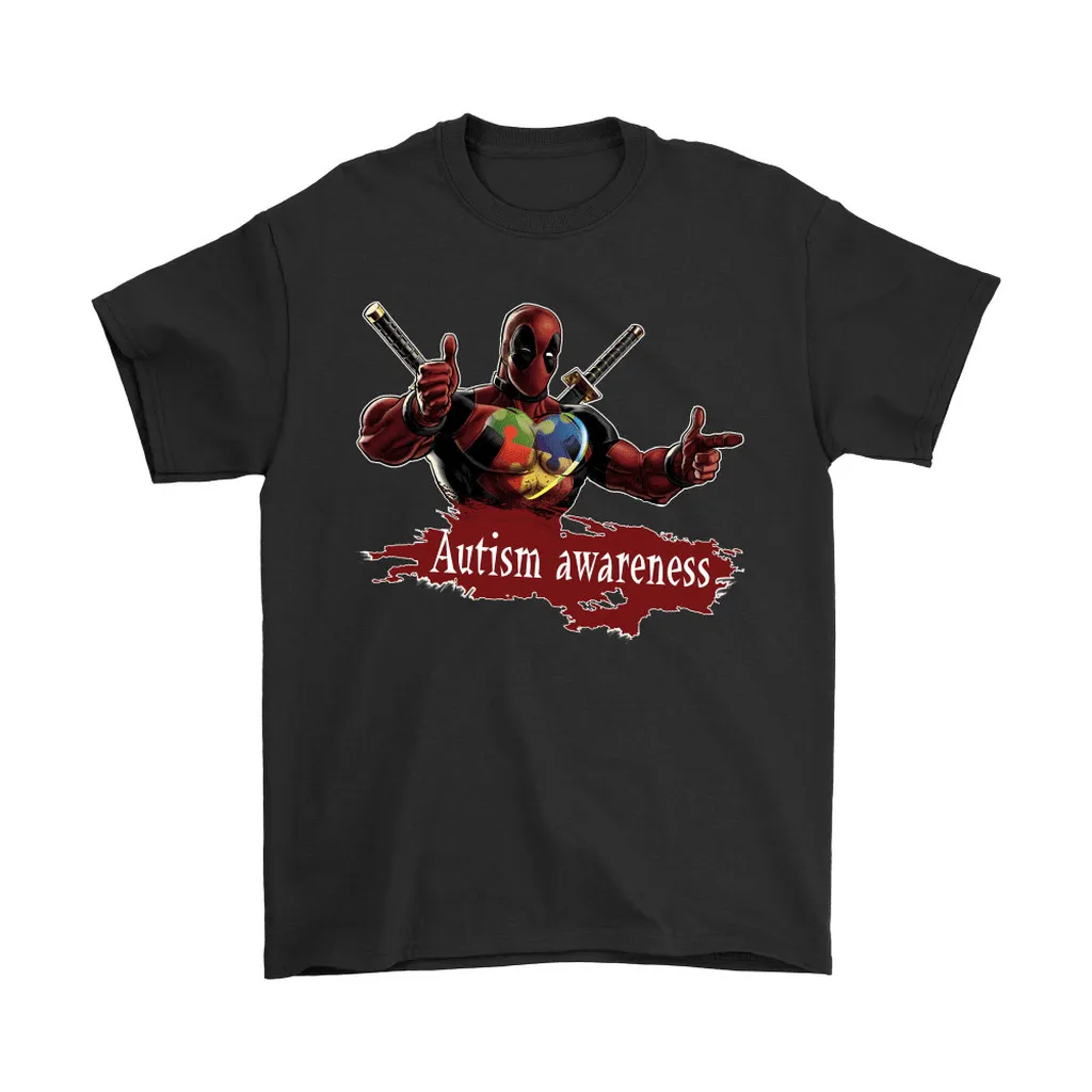 When All The Pieces Fit Together Autism Awareness Deadpool Unisex T-Shirt, Hoodie, Sweatshirt