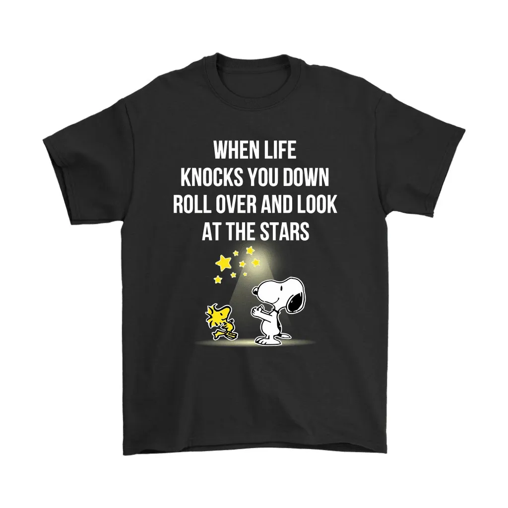 When Life Knocks You Down Snoopy Unisex T-Shirt, Hoodie, Sweatshirt