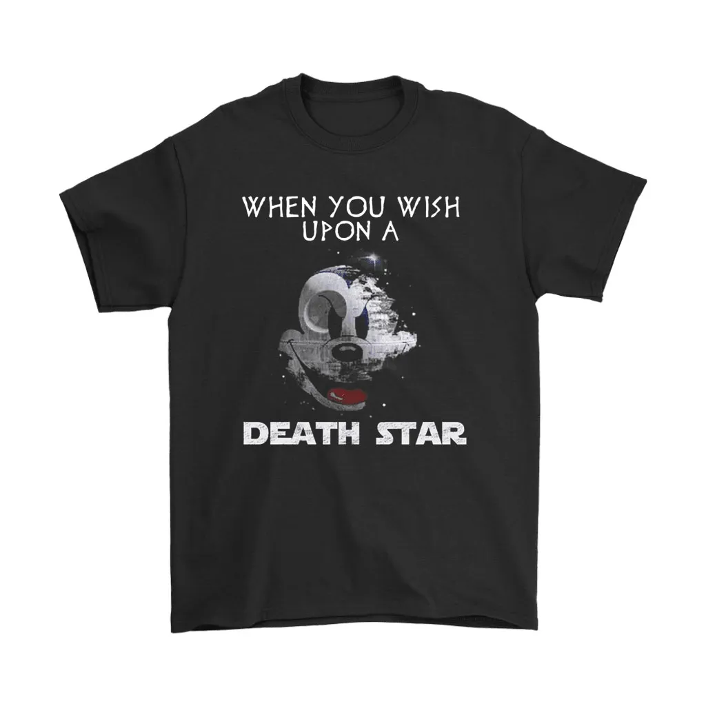 When You Wish Upon A Death Star Scary Mickey Mouse Star Wars Unisex T-Shirt, Hoodie, Sweatshirt