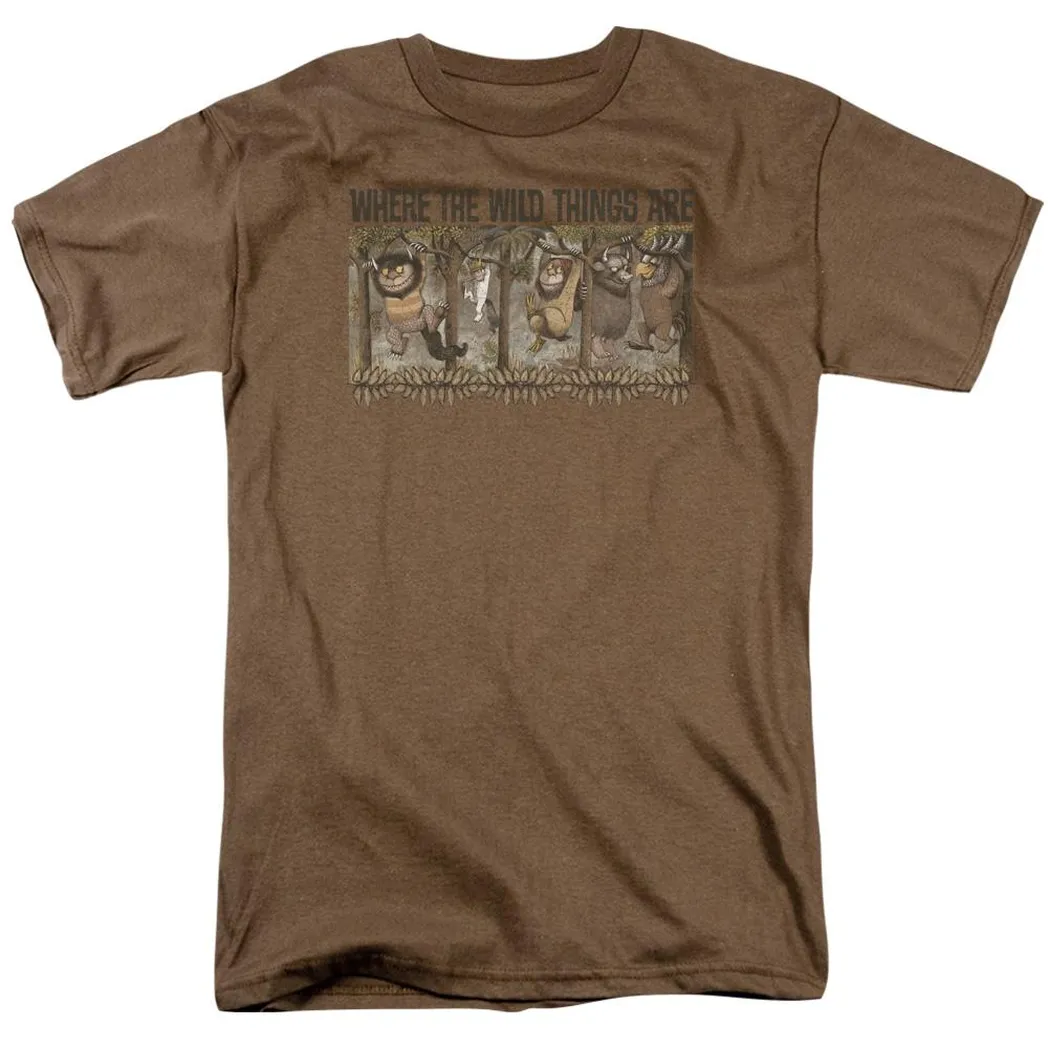 Where The Wild Things Are Hang Mens T Shirt Safari Green