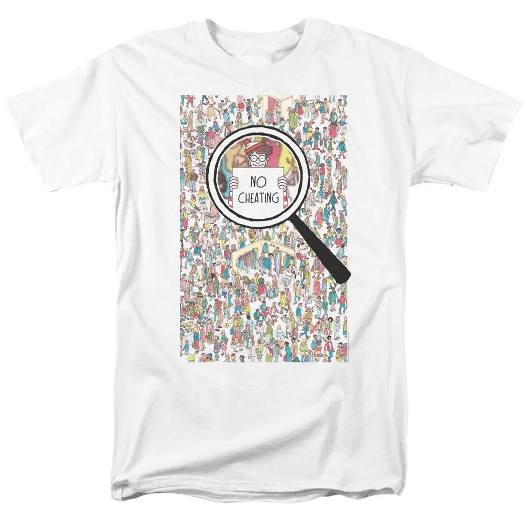 Wheres Waldo No Cheating Mens T Shirt White