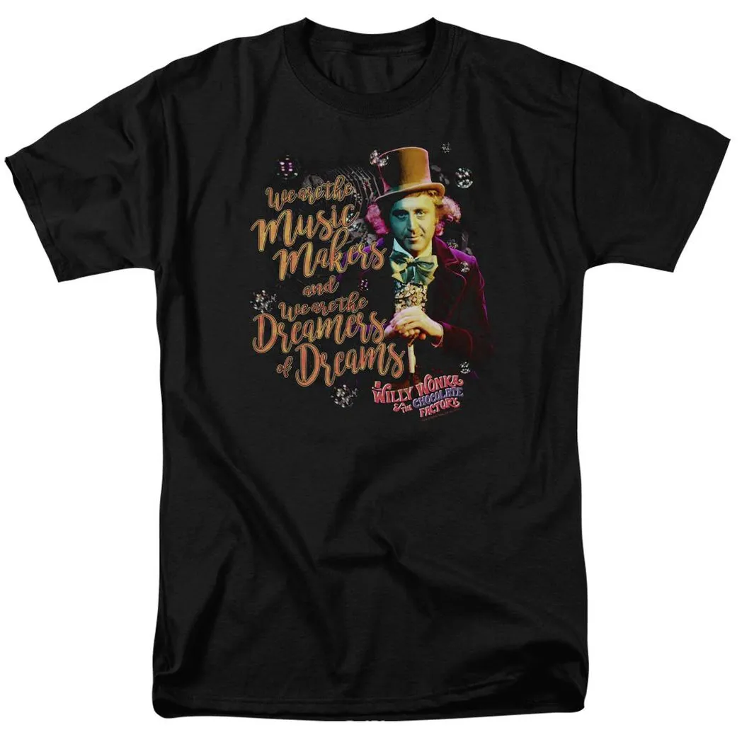 Willy Wonka And The Chocolate Factory Music Makers Mens T Shirt Black