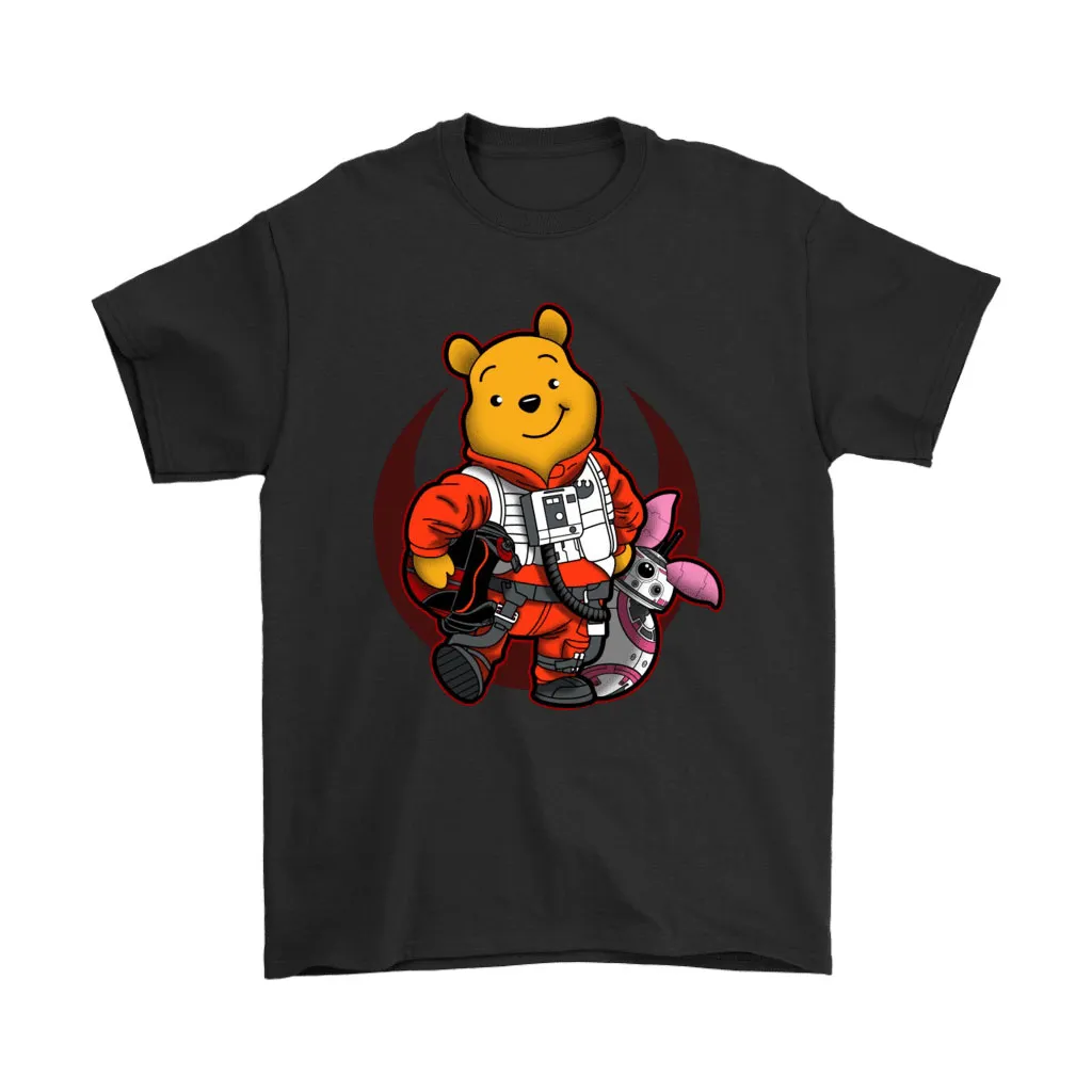 Winnie The Pooh And Piglet As Luke And Bb-8 Star Wars Unisex T-Shirt, Hoodie, Sweatshirt