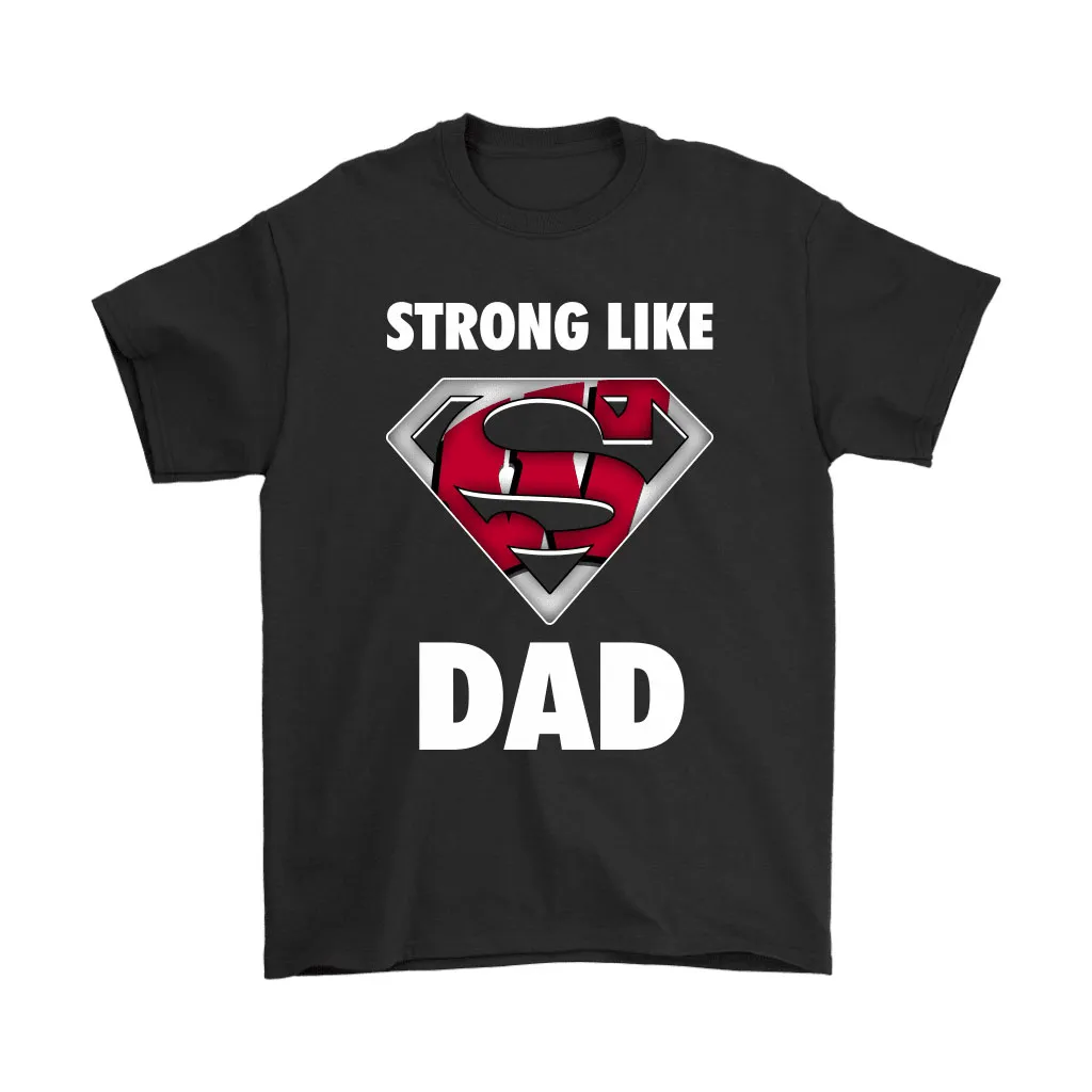 Wisconsin Badgers Strong Like Dad Superman Ncaa Unisex T-Shirt, Hoodie, Sweatshirt