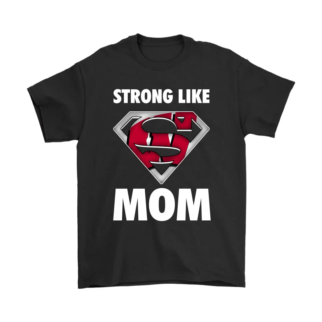 Wisconsin Badgers Strong Like Mom Superwoman Ncaa Unisex T-Shirt, Hoodie, Sweatshirt