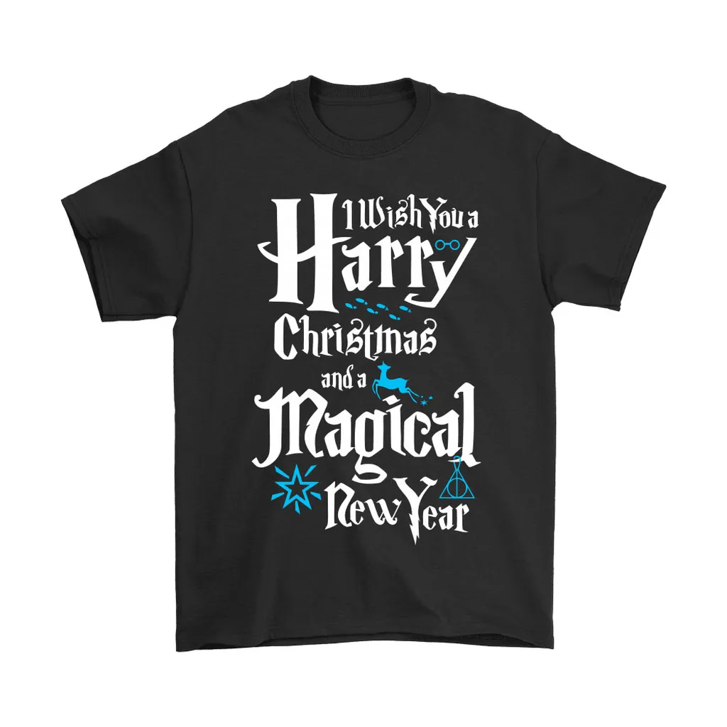 Wish You A Harry Christmas And A Magical New Year Harry Potter Unisex T-Shirt, Hoodie, Sweatshirt