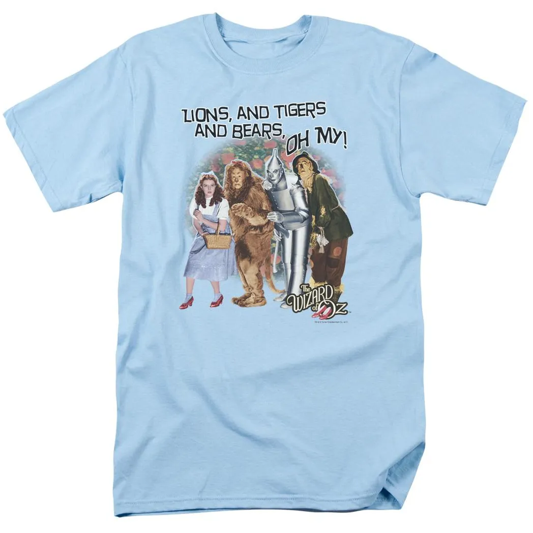 Wizard Of Oz Oh My Mens T Shirt Light Blue