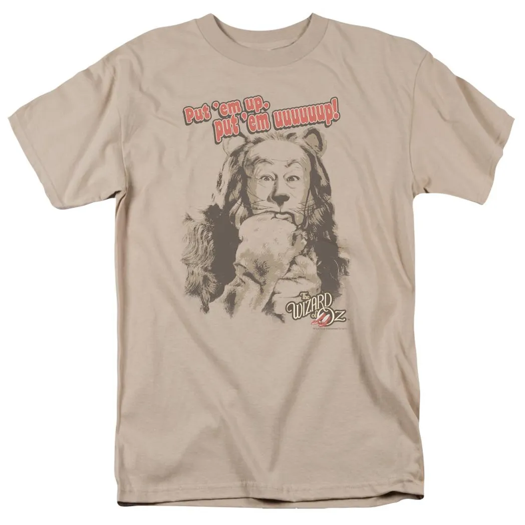 Wizard Of Oz Put Em Up Mens T Shirt Sand