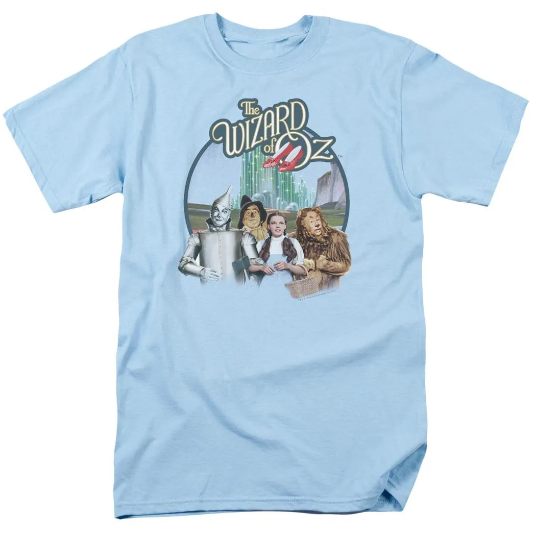 Wizard Of Oz Were Off To See Wizard Mens T Shirt Light Blue