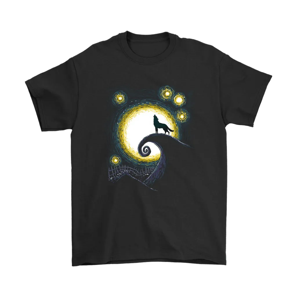 Wolf Under The Moon The Nightmare Before Christmas Unisex T-Shirt, Hoodie, Sweatshirt