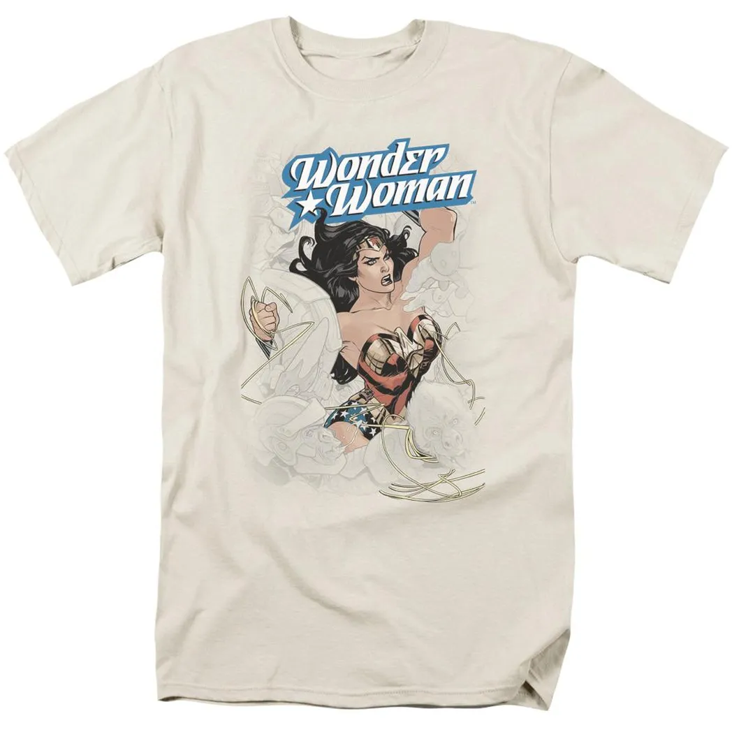 Wonder Woman #14 Cover Mens T Shirt Cream