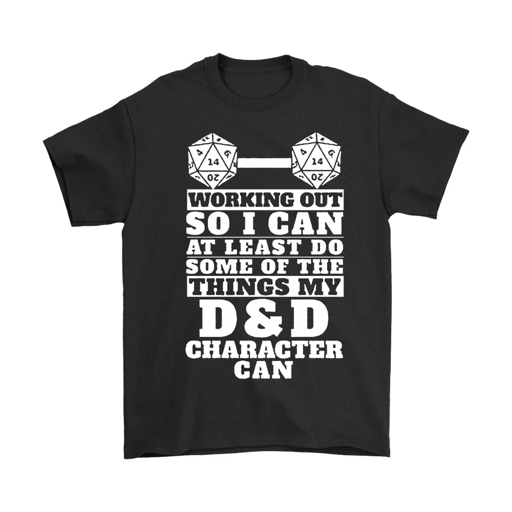 Working Out Dungeons And Dragons Board Game Unisex T-Shirt, Hoodie, Sweatshirt