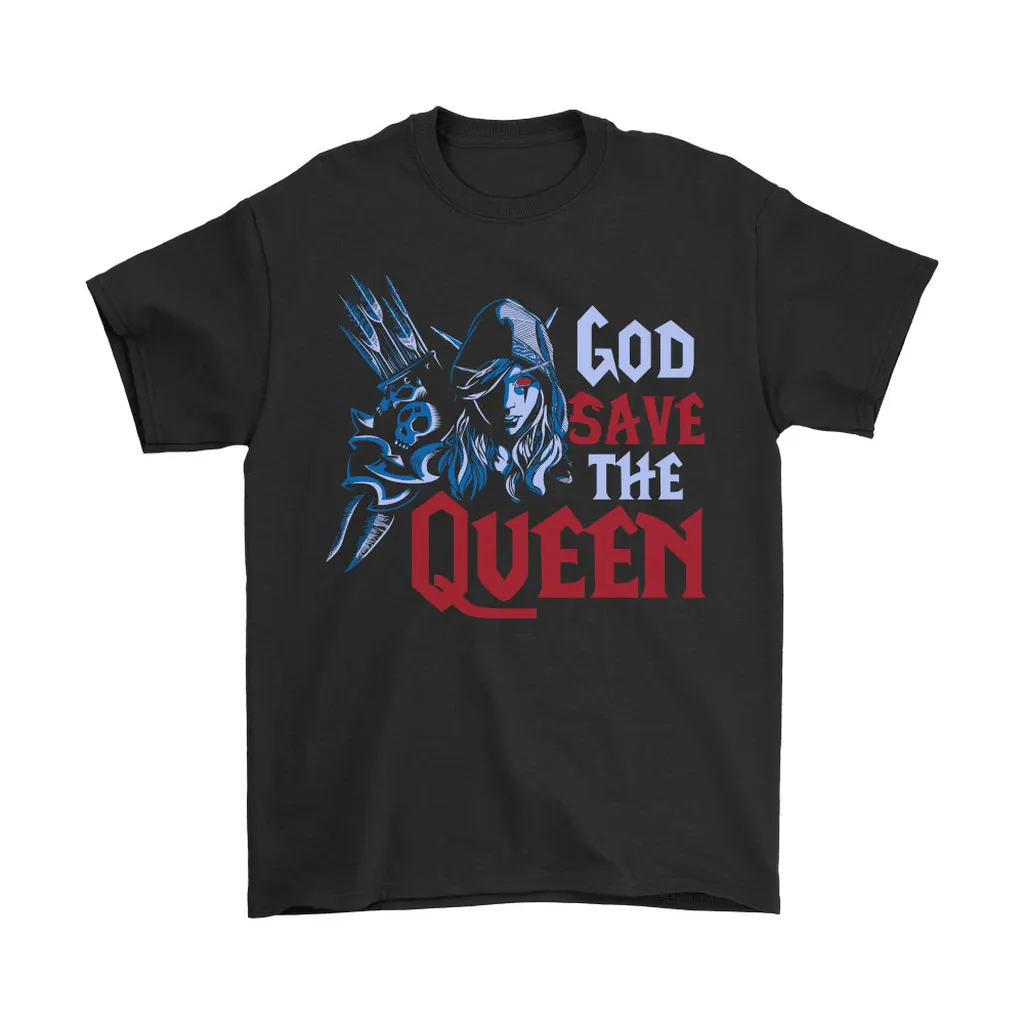 World Of Warcraft Sylvanas Windrunner God Save The Queen Unisex T-Shirt, Hoodie, Sweatshirt