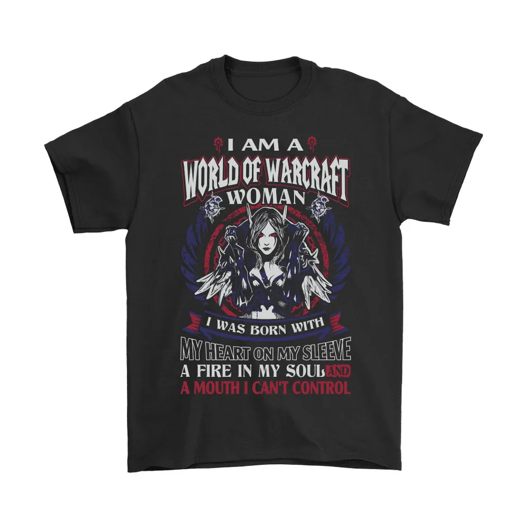 World Of Warcraft Woman I Was Born With A Fire In My Soul Unisex T-Shirt, Hoodie, Sweatshirt