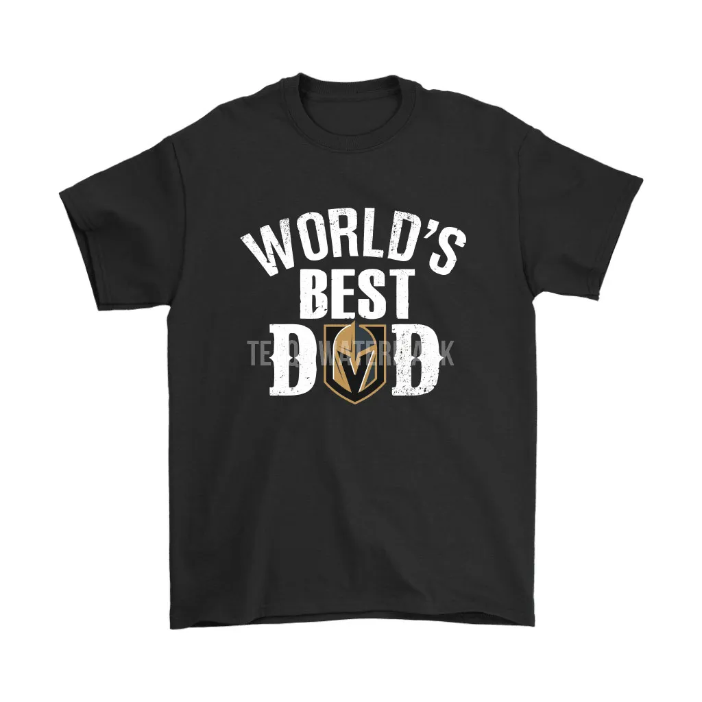 Worlds Best Dad Vegas Golden Knights Unisex T-Shirt, Hoodie, Sweatshirt