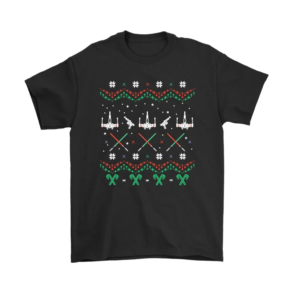 X-wing Starfighter Fake Knit Star Wars Christmas Unisex T-Shirt, Hoodie, Sweatshirt