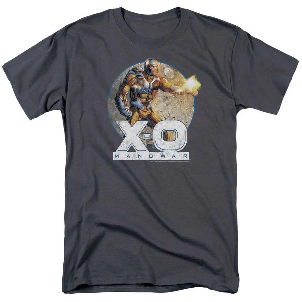 Xo Manowar Vintage Manowar Mens T Shirt Charcoal